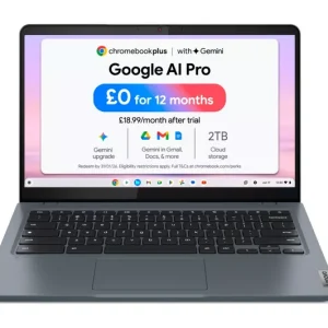 LENOVO IdeaPad Slim 3i 14" Chromebook Plus - Intel® Core™ i3, 256 GB eMMC, Grey - Image 1