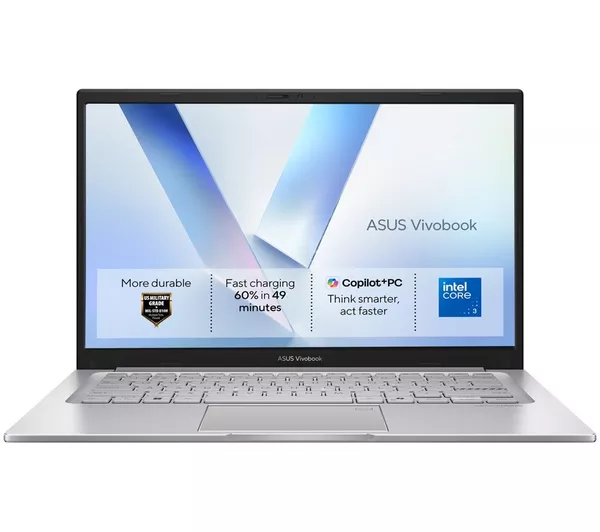 ASUS Vivobook 14 X1404MA 14" Laptop - Intel® Core™ 3, 128 GB SSD, Silver