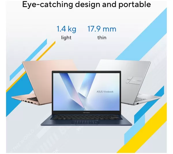 ASUS Vivobook 14 X1404MA 14" Laptop - Intel® Core™ 3, 128 GB SSD, Silver