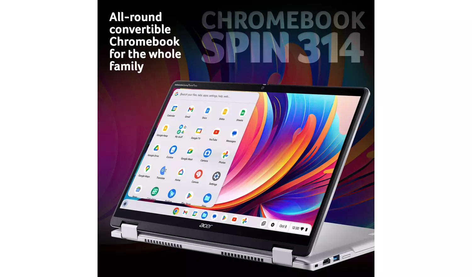 Acer Spin 314 14in Intel N100 4GB 128GB Touch Chromebook - Image 2
