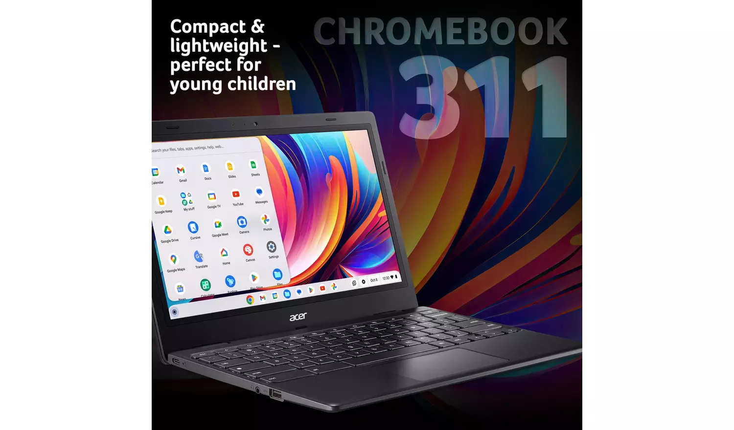 Acer 311 11.6in Celeron 4GB 64GB Chromebook - Image 2